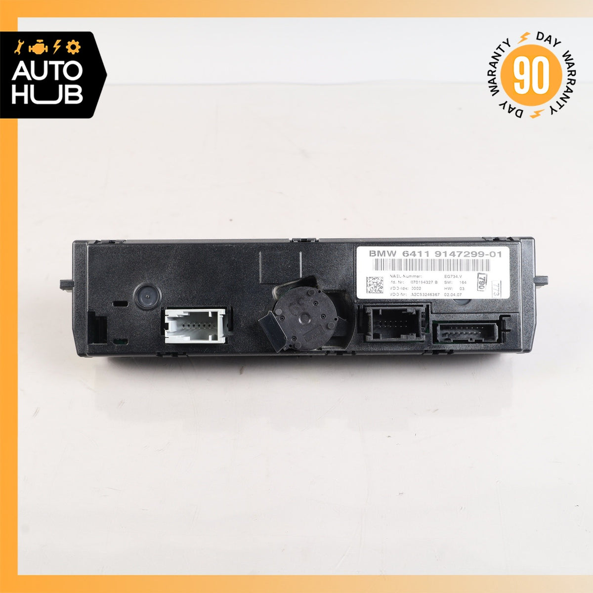 07-09 BMW E90 328i 335i Automatic Climate Control Control Module Unit OEM 67k - photo 10