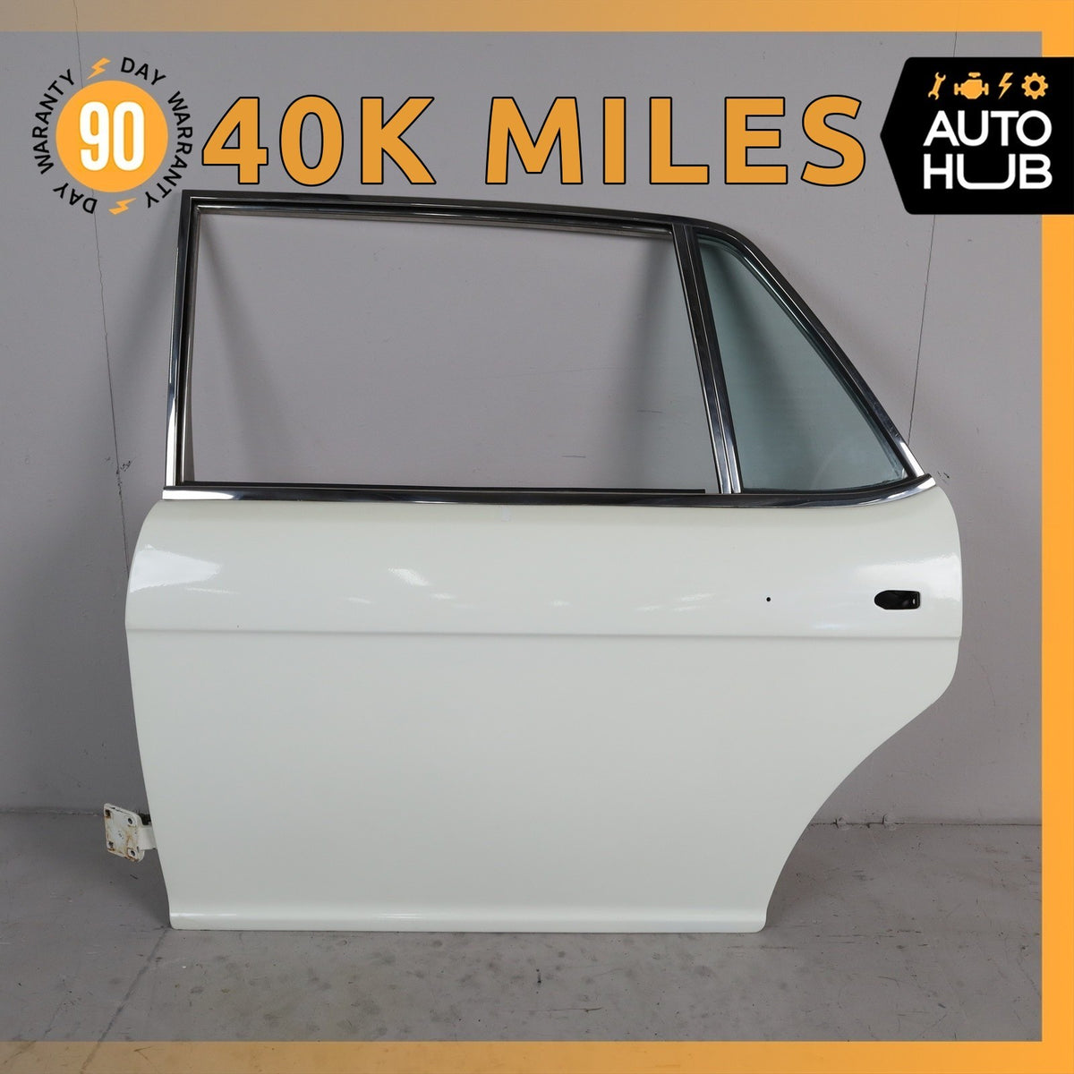 81-91 Rolls Royce Silver Spur Rear Left Side Door Shell White OEM 40k - photo 1