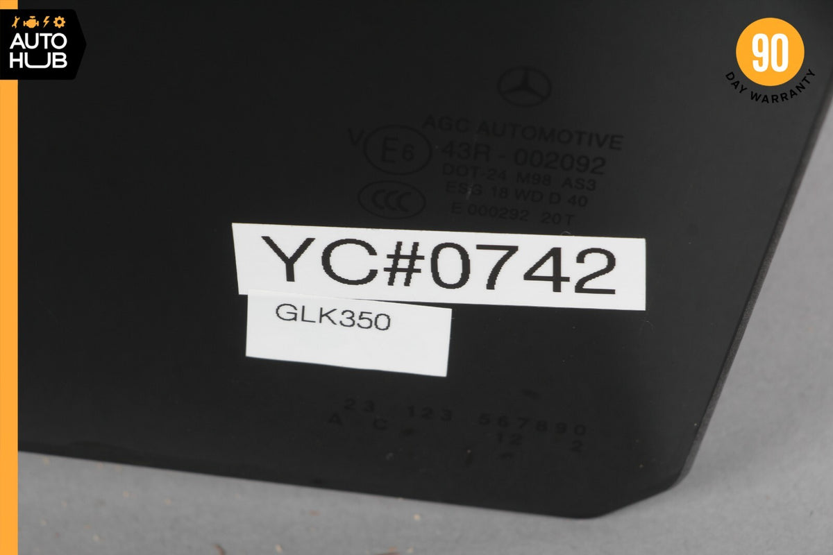 10-15 Mercedes X204 GLK350 GLK250 Rear Left Driver Side Window Glass OEM - photo 12