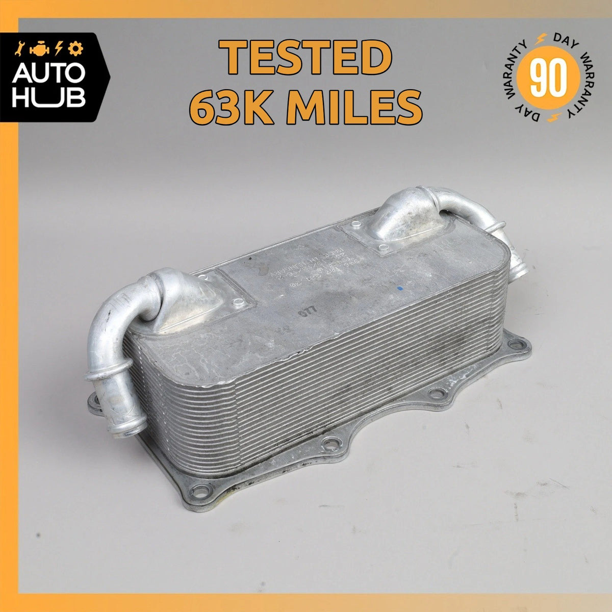 15-18 Porsche Macan 95B S GTS 3.0L V6 Engine Oil Cooler Heat Exchanger OEM 63k - photo 1
