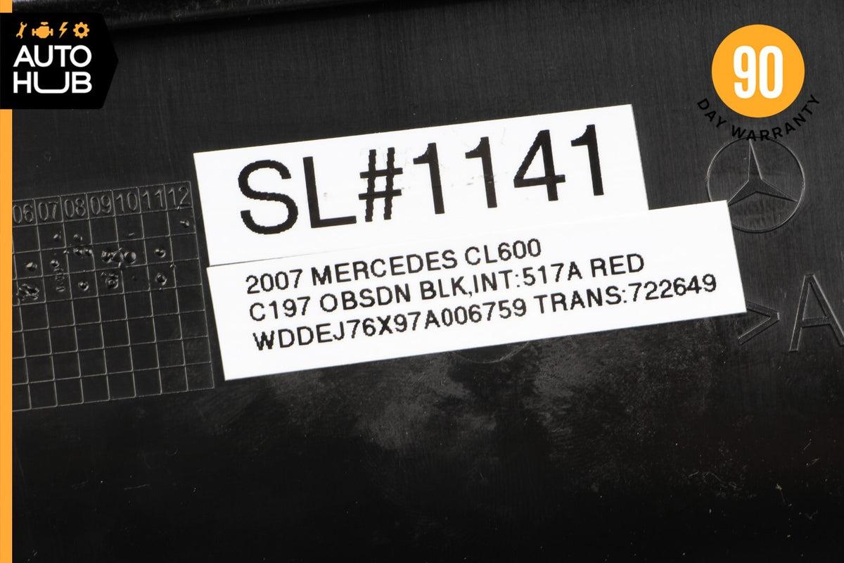 07-10 Mercedes W216 CL600 CL550 Right Under Passenger Seat Compartment Trim OEM - photo 12
