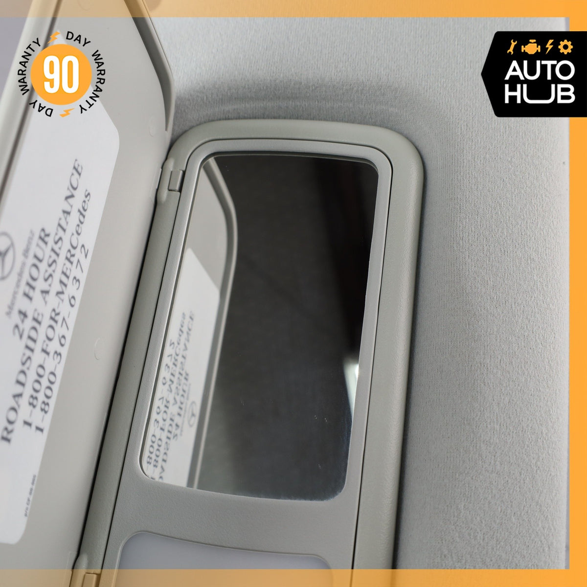02-05 Mercedes W163 ML350 ML320 ML500 Left Side Sunvisor Shade Cover Gray OEM - photo 9