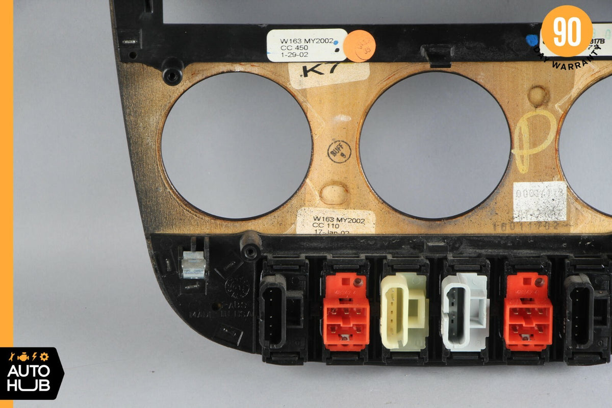 02-05 Mercedes W163 ML320 ML350 ML500 Center Console Trim Bezel Wood OEM - photo 9