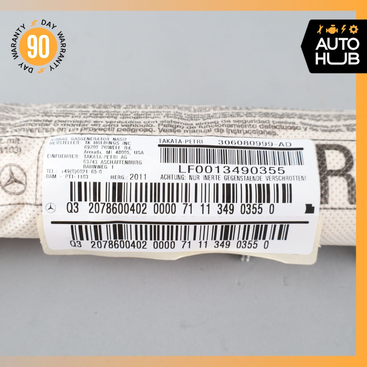 Mercedes W207 E550 C250 E350 Front Right Side Seat Airbag Air Bag OEM - photo 10
