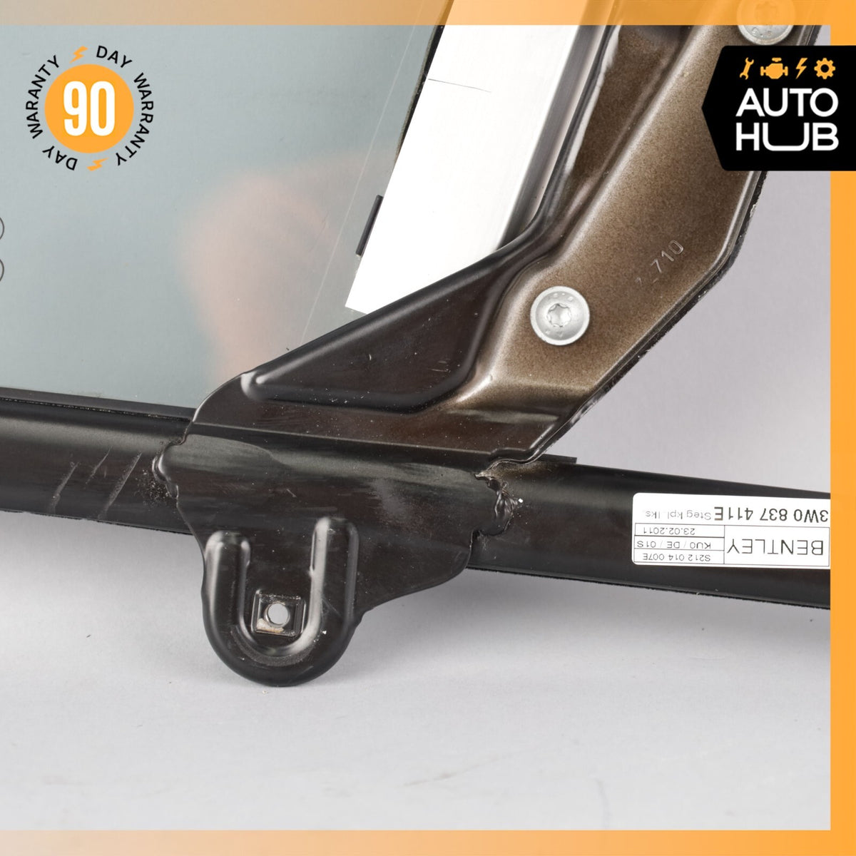 03-17 Bentley Continental GT Front Left Side Door Vent Window Glass OEM 56k - photo 16