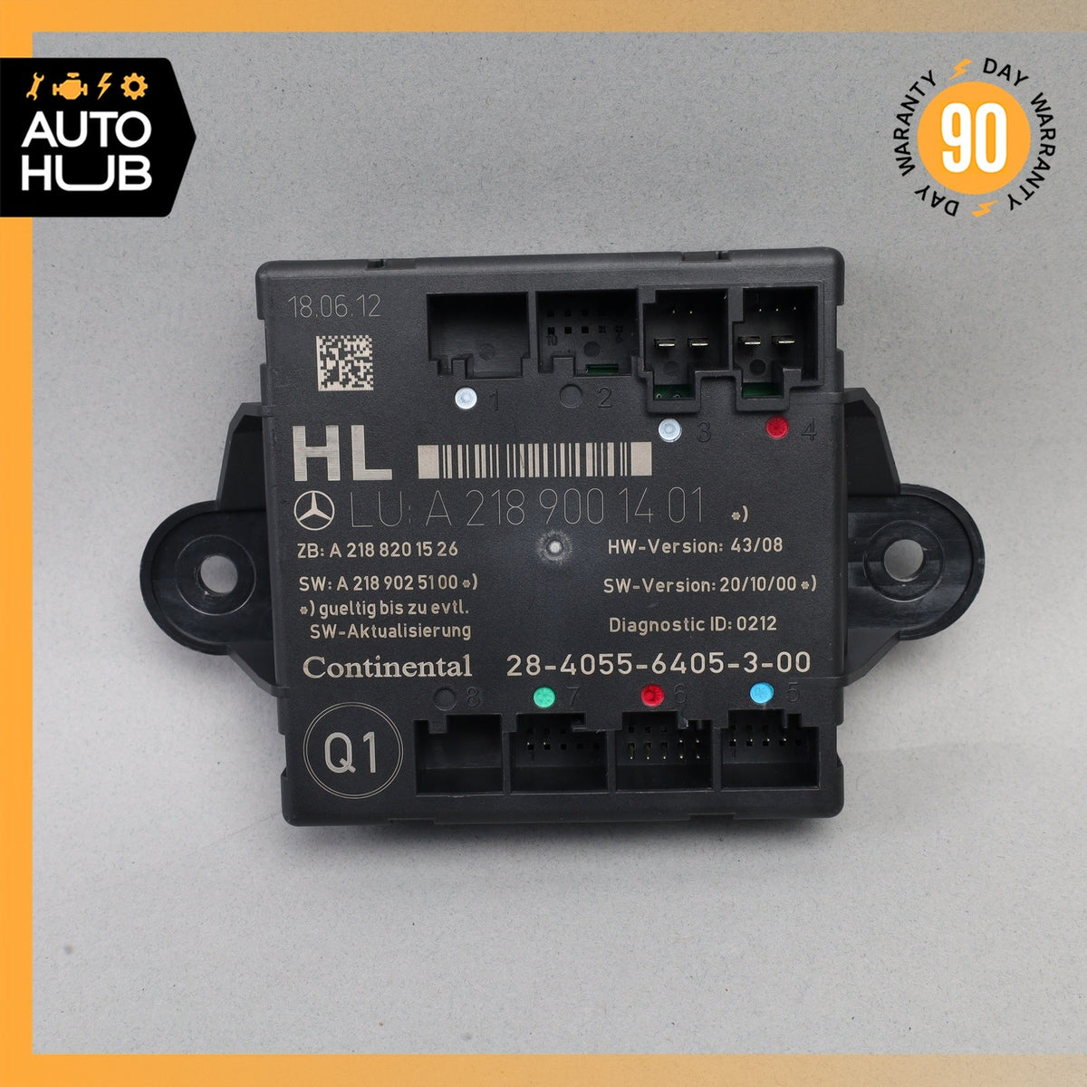 08-18 Mercedes W212 E350 C300 CLS550 Rear Left Side Door Control Module OEM 78k - photo 2