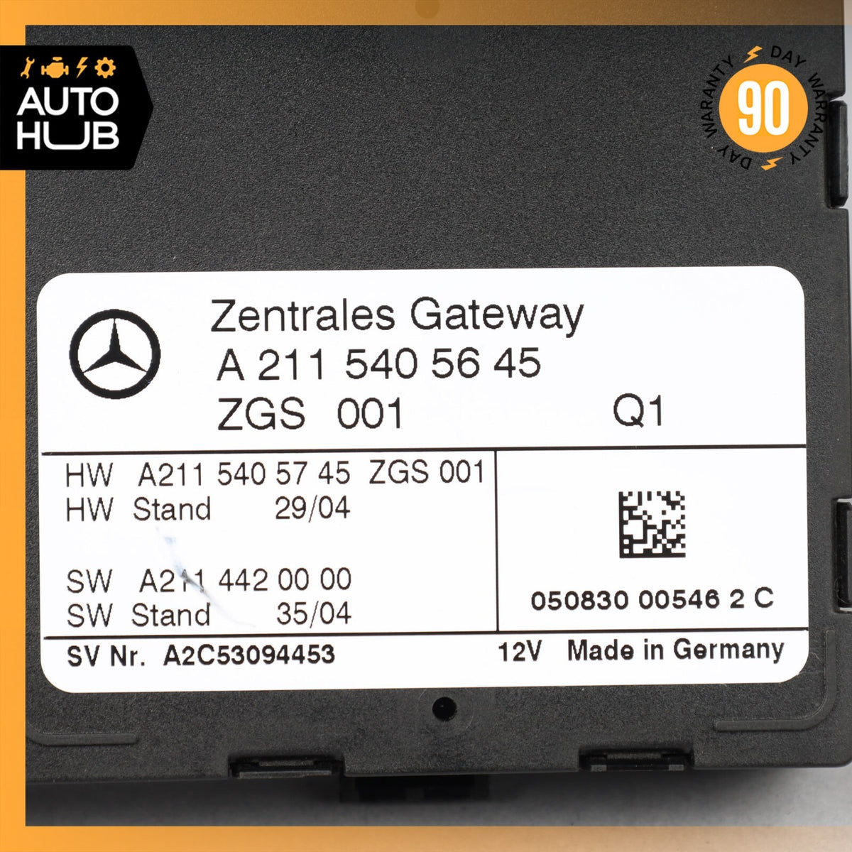 03-11 Mercedes W219 CLS500 E550 Central Gateway Control Module 2115405645 OEM - photo 6