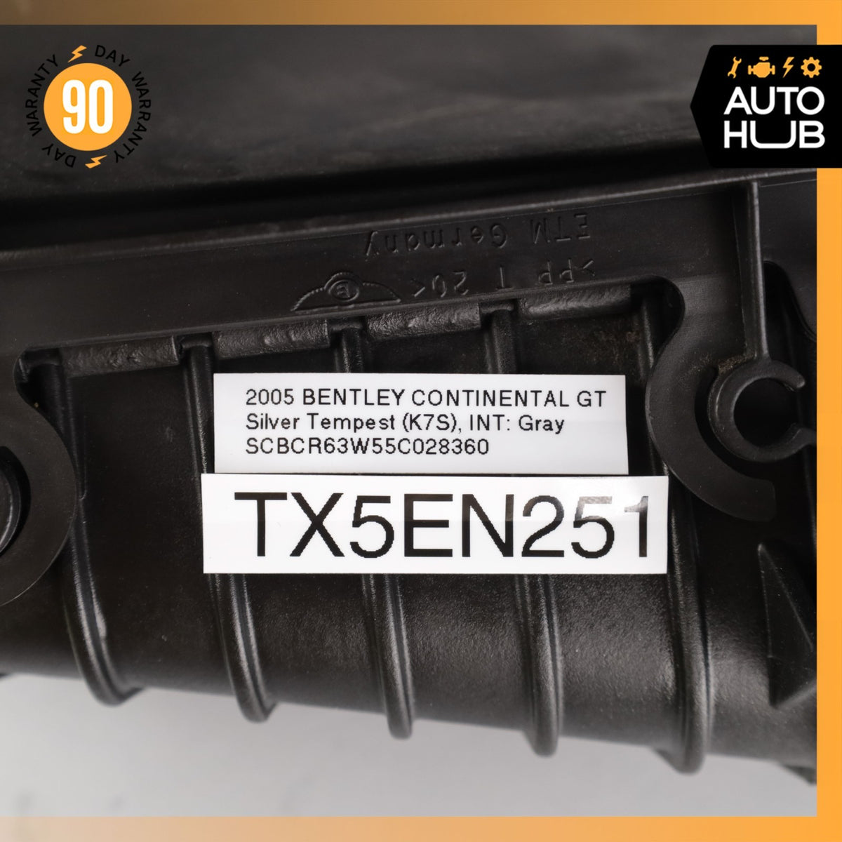 Bentley Continental GT 6.0L Right Turbo Intercooler Radiator w/ Air Duct OEM - photo 12
