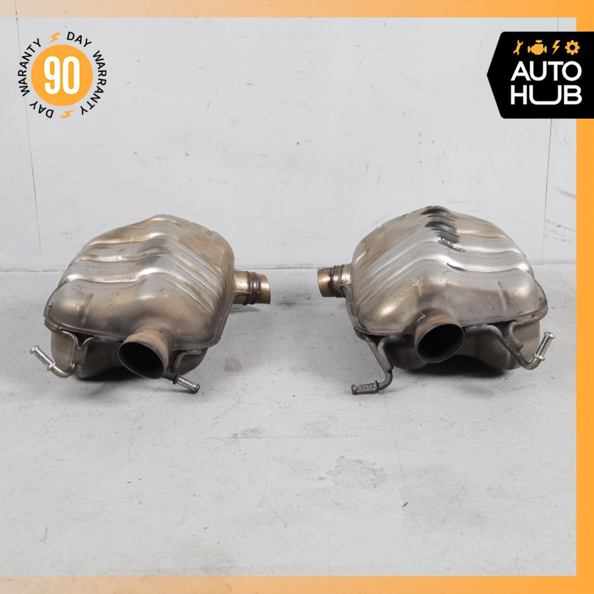 10-11 Mercedes W207 E550 Exhaust Muffler Mufflers Right and Left Set OEM - photo 6