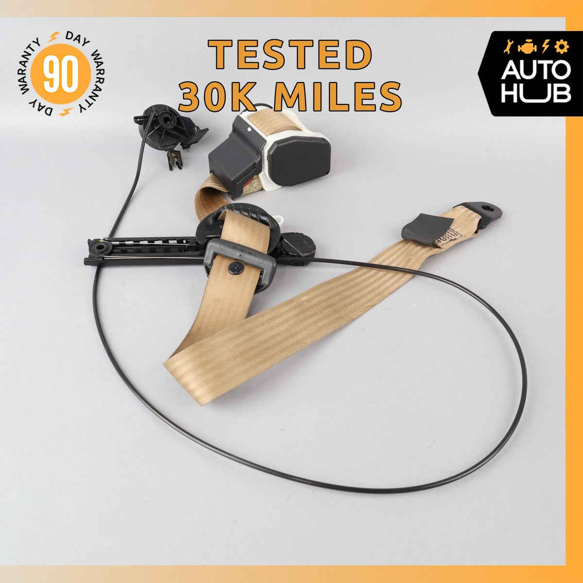 99-04 Bentley Arnage / RR Seraph Front Left Side Seat Belt Retractor Beige OEM - photo 1