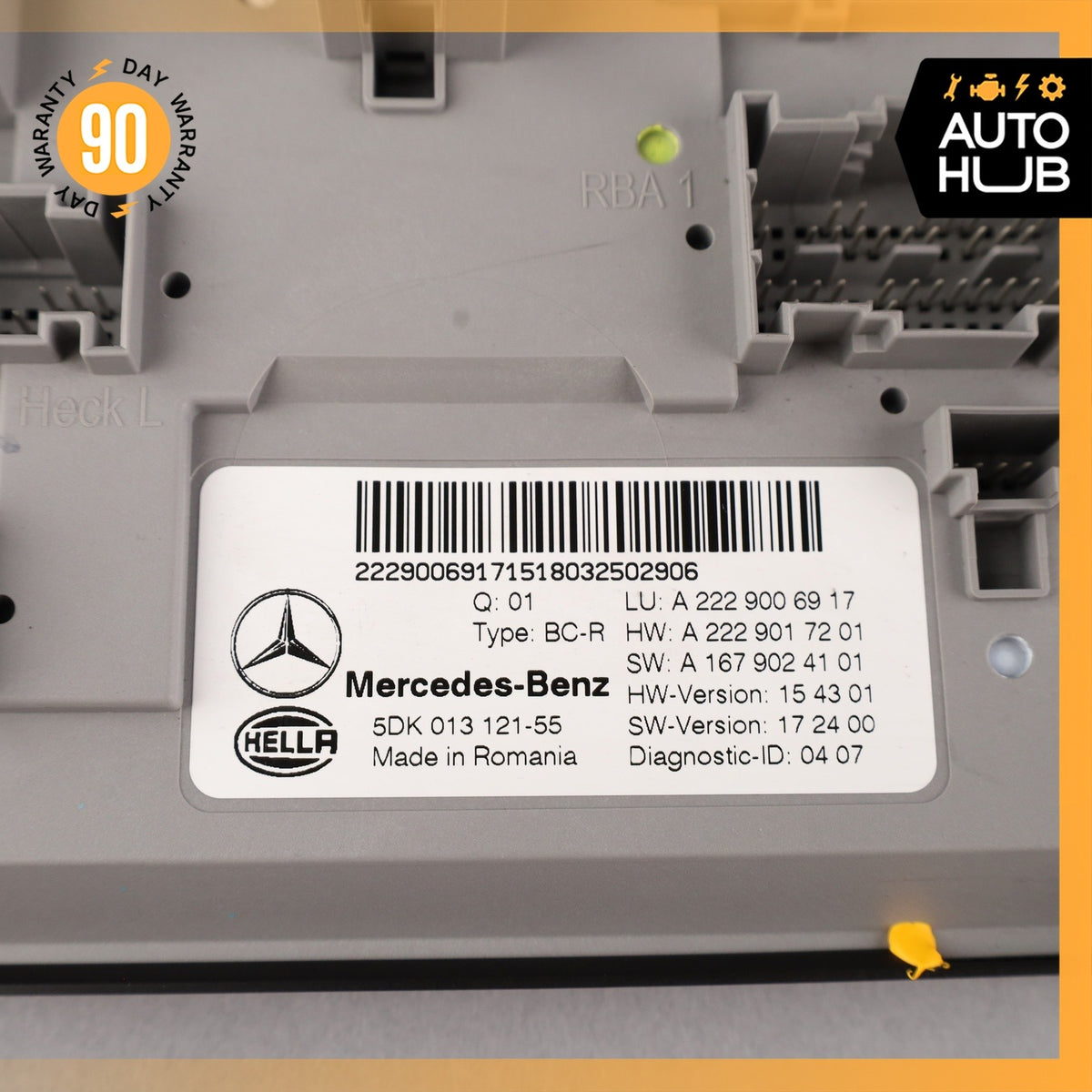 Mercedes W222 S450 Rear Trunk SAM Control Module 2229008216 OEM - photo 9