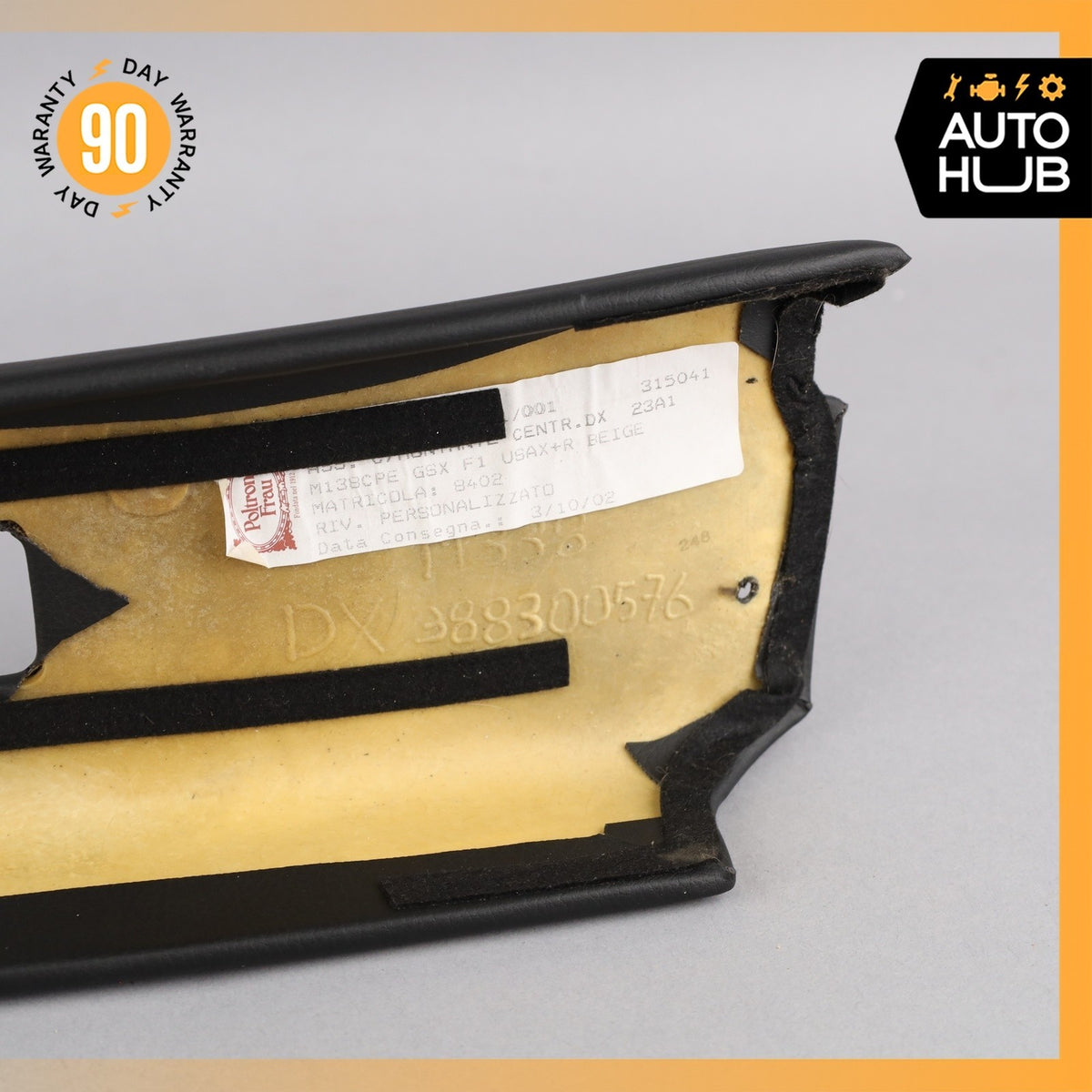 02-07 Maserati M138 4200 Coupe Right Passenger B-Pillar Trim Panel Black OEM 27k - photo 12