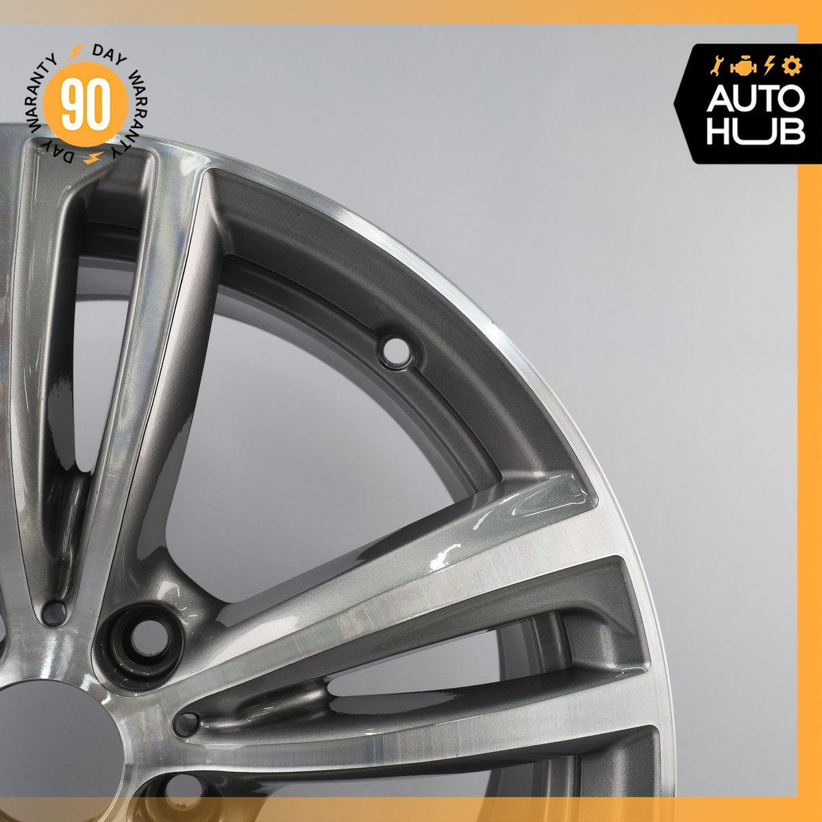 BMW F30 335i 340i 430i 8 x 19 19" Style 442 Front Wheel Rim Polished Gray OEM - photo 4