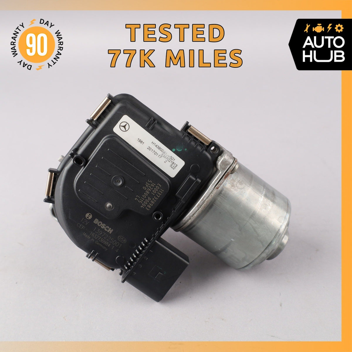 17-20 Mercedes W213 E43 AMG E300 E350 Windshield Wiper Motor OEM 77k - photo 1