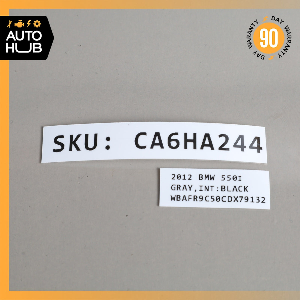 11-16 BMW F10 550i Left Driver Side Sunvisor Sun Visor Black 51168038165 OEM - photo 13