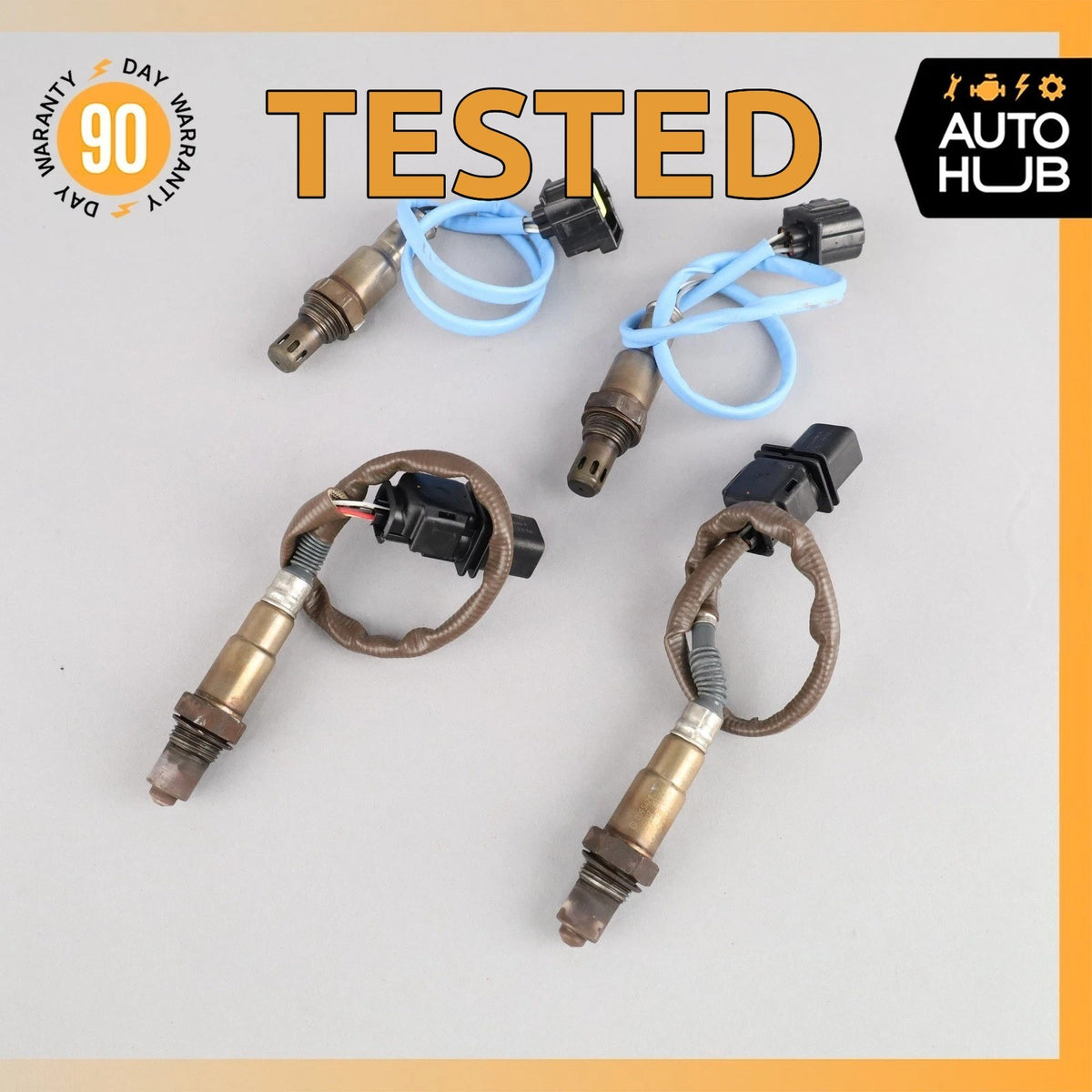 Mercedes W213 E43 AMG Front & Rear Oxygen Sensor Lambda Set of 4 OEM - photo 1