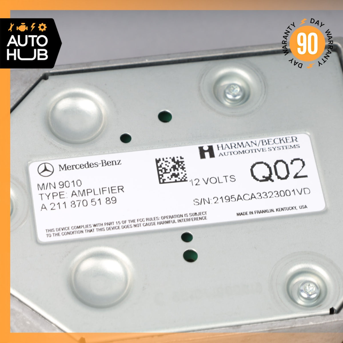 08-18 Mercedes W164 ML350 E350 R350 Subwoofer Amp Amplifier Harman Becker OEM - photo 7