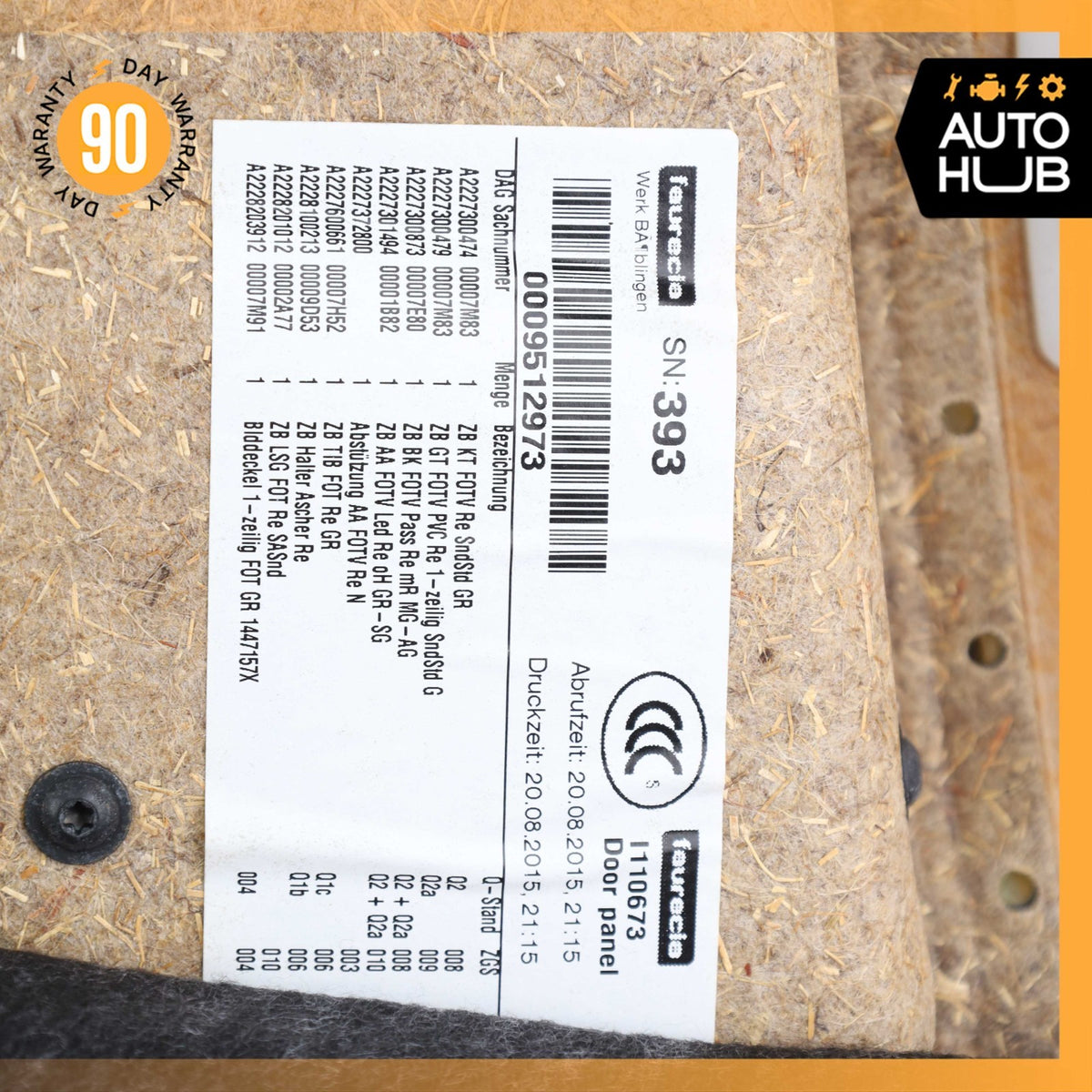14-20 Mercedes W222 S550 S450 S600 Rear Right Passenger Side Door Panel OEM - photo 21