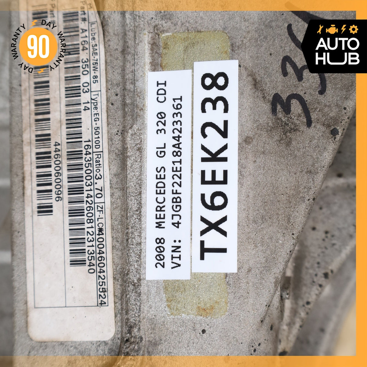 06-13 Mercedes X164 GL320 ML550 Rear Differential Axle Carrier Assembly OEM - photo 14