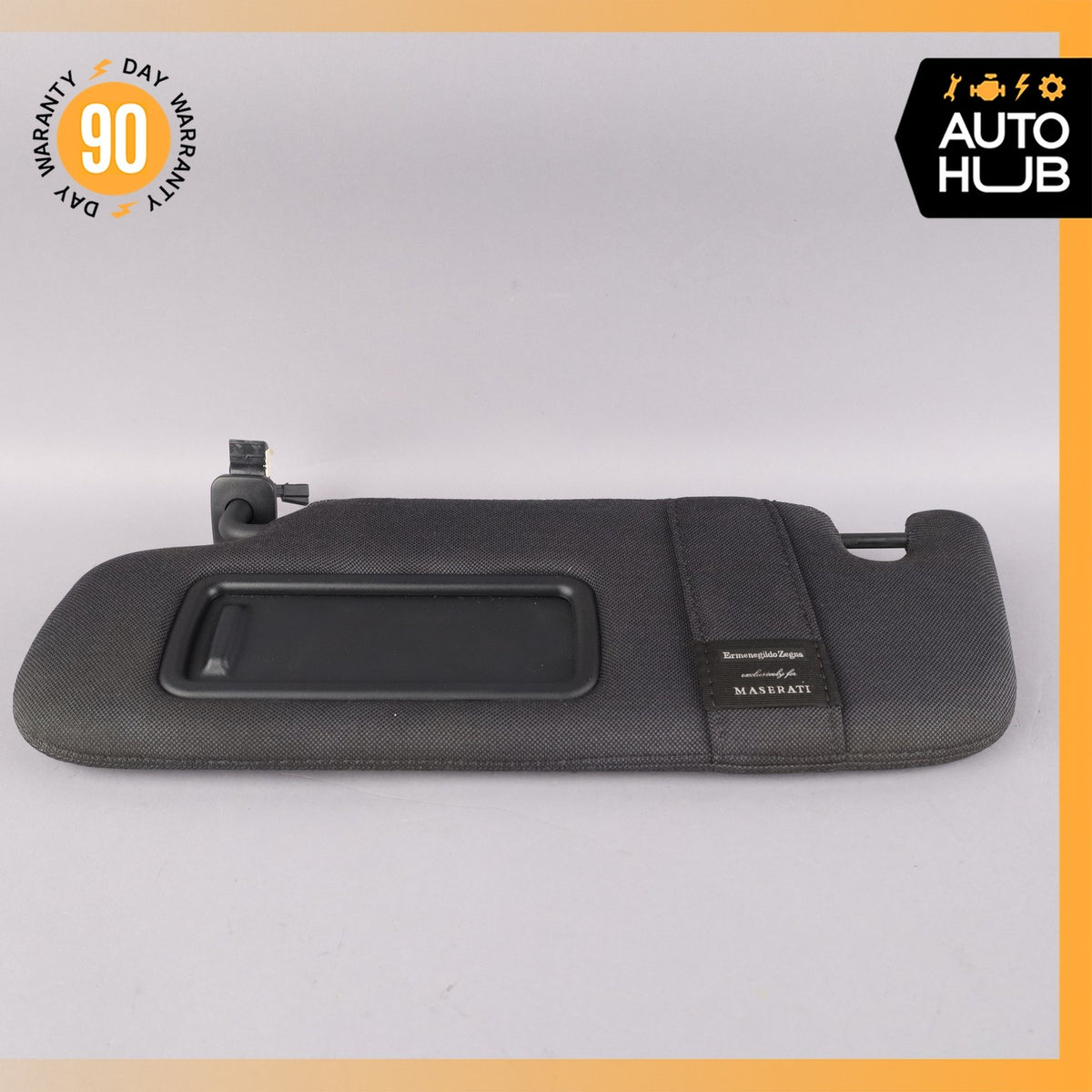 17-24 Maserati Levante M161 Left Driver Side Sunvisor Sun Visor Black OEM 89k - photo 6
