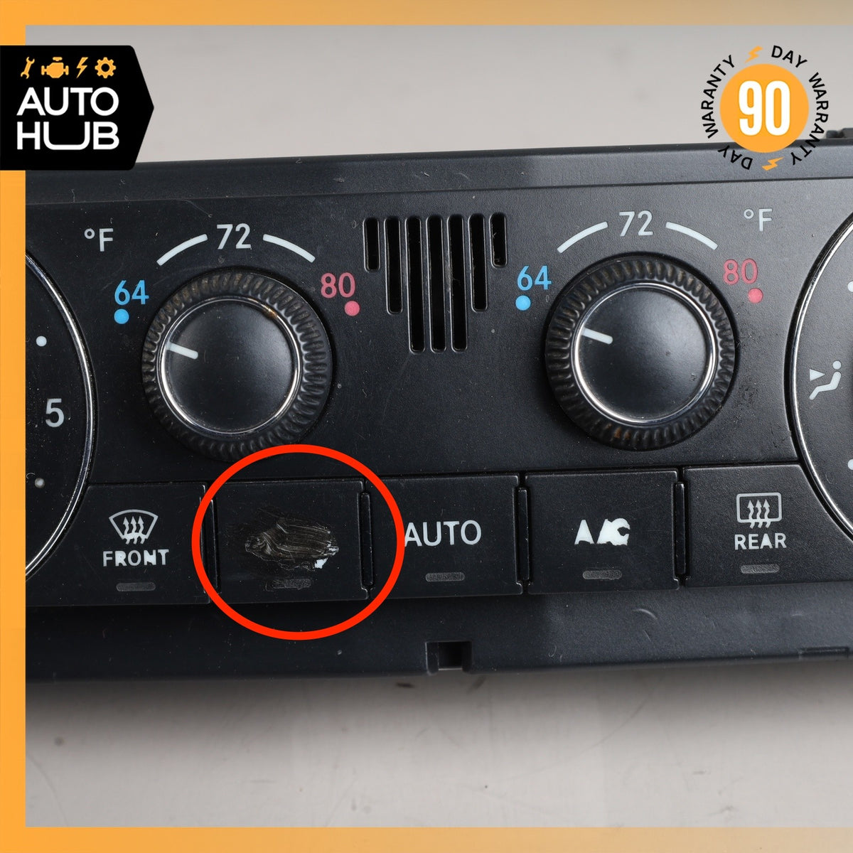 Mercedes W209 CLK350 C230 Front A/C AC Climate Control Switch OEM - photo 4