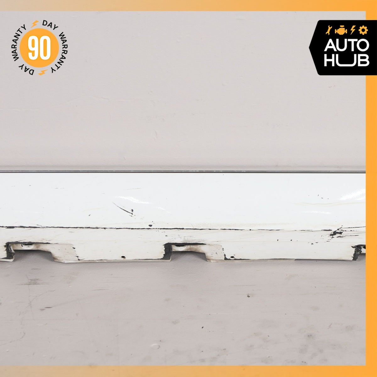 11-14 Audi D4 A8L Left Driver Side Rocker Panel Side Skirt White OEM - photo 3