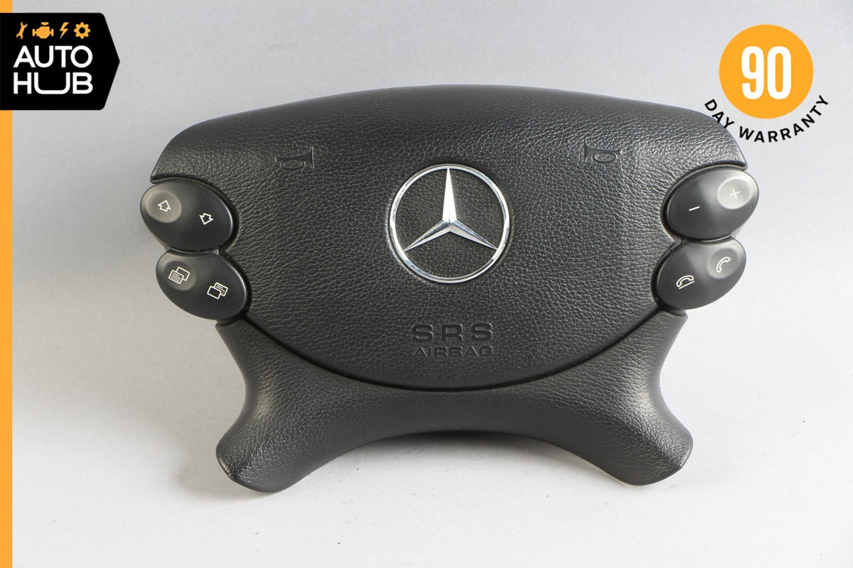 Mercedes R230 SL500 SL55 AMG CLK500 E350 Steering Wheel Airbag Air Bag Black OEM - photo 1