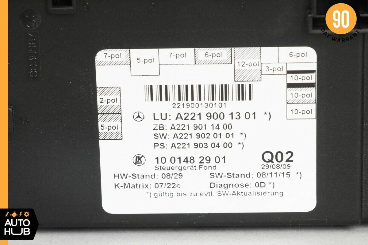 07-13 Mercedes W221 S400 S550 Rear Right or Left Side Door Control Module OEM - photo 11