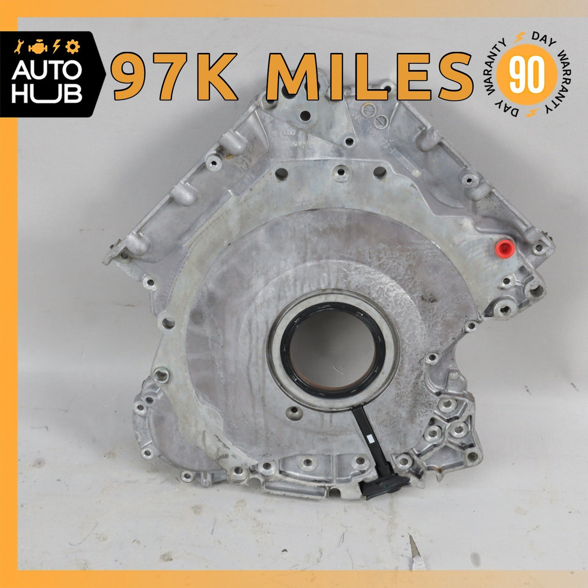 11-18 Porsche Panamera 970 Cayenne Hybrid Engine Motor Crankshaft Rear Cover OEM - photo 1