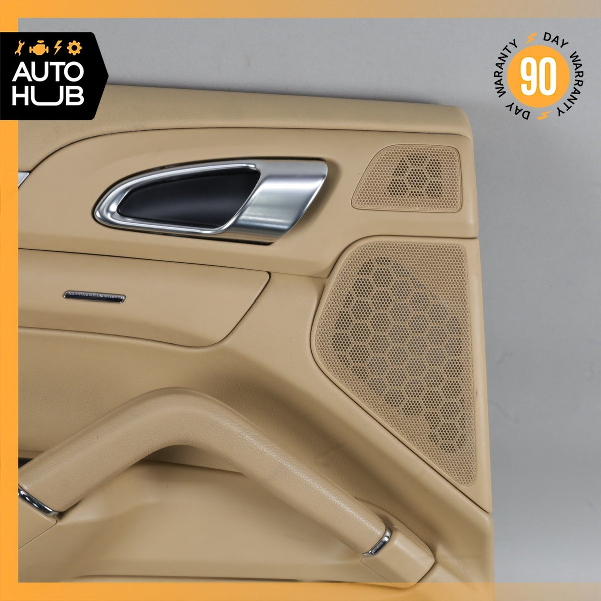 11-18 Porsche Cayenne 958 Rear Left Side Interior Door Panel Beige OEM - photo 2