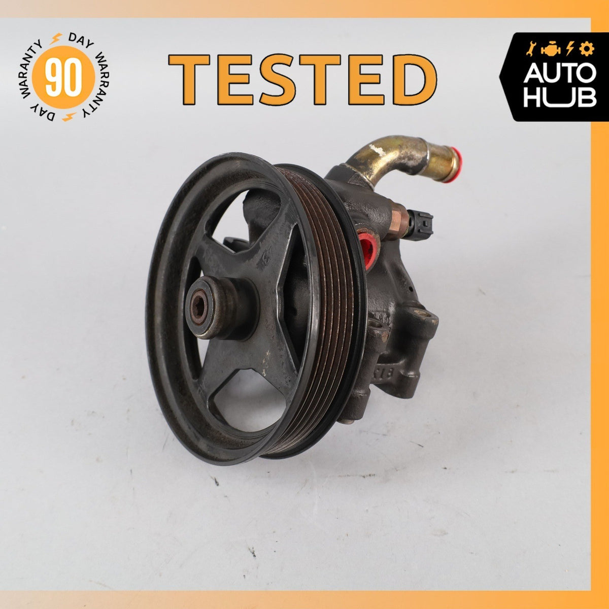 02-04 Ford Thunderbird 3.9L V8 Power Steering Pump 4U2Z3V674BHRM OEM - photo 1