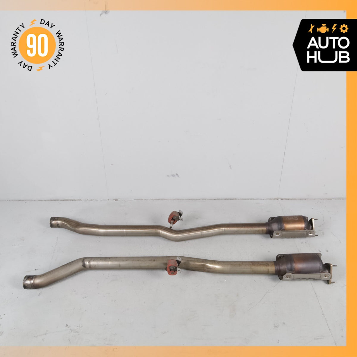 Bentley Continental GT 6.0L Middle Exhaust Downpipe Left & Right Side OEM 56k - photo 2
