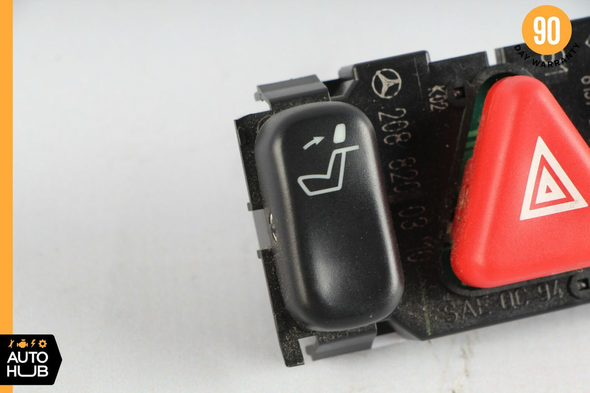 98-02 Mercedes W208 CLK320 E430 Hazard Door Lock Switch Control Panel OEM - photo 8