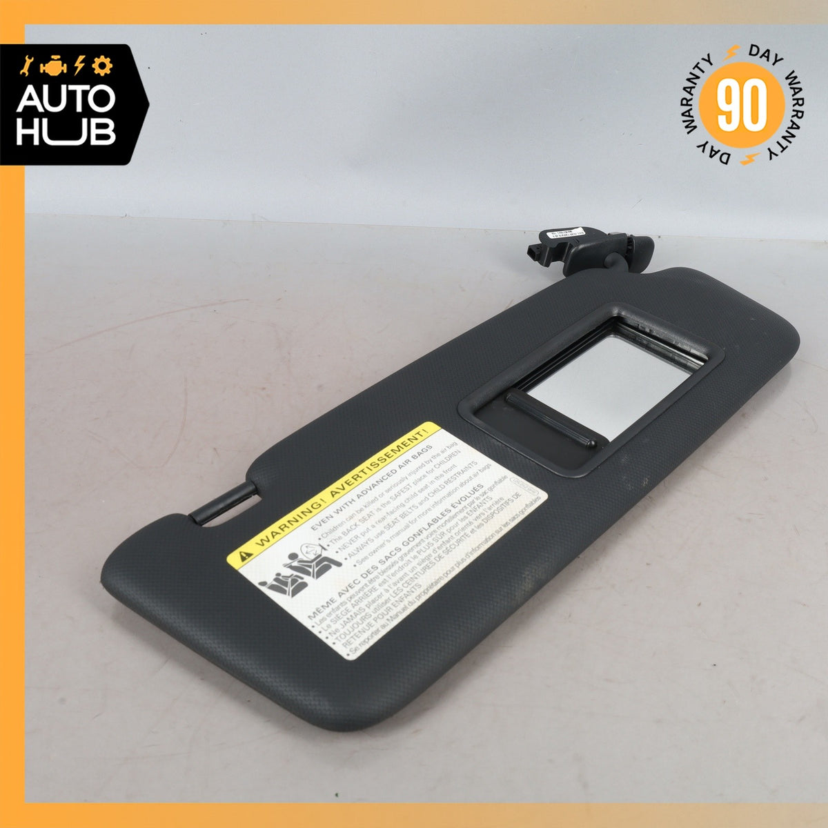09-12 Audi 8R Q5 Right Passenger Side Sunvisor Sun Visor Black OEM - photo 6