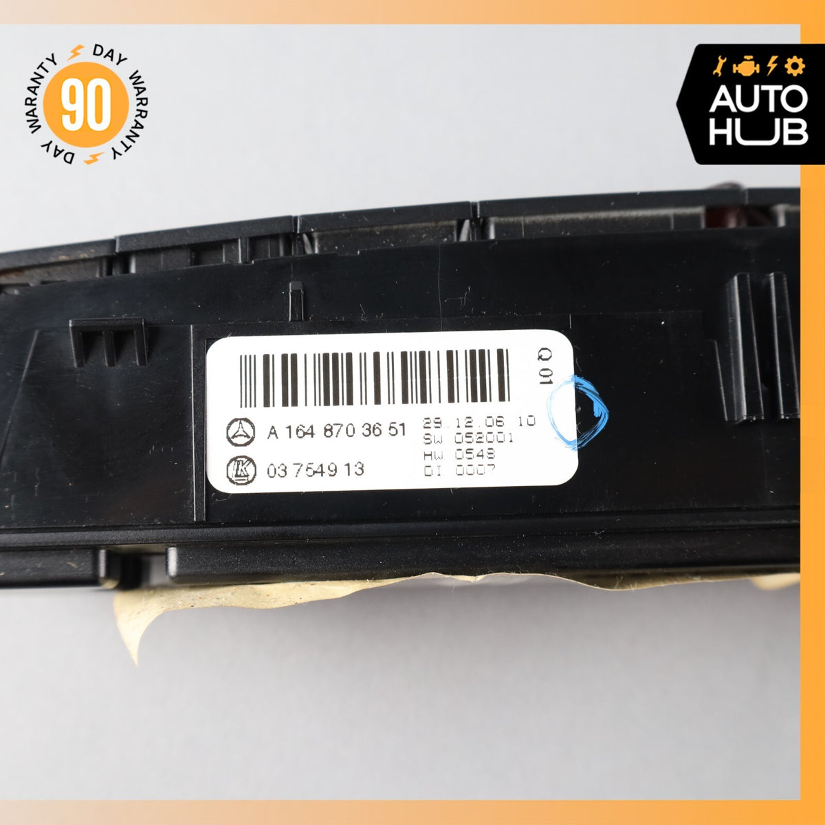 07-11 Mercedes W164 ML63 AMG Dash Hazard Heated Seats ESP Control Panel OEM - photo 12