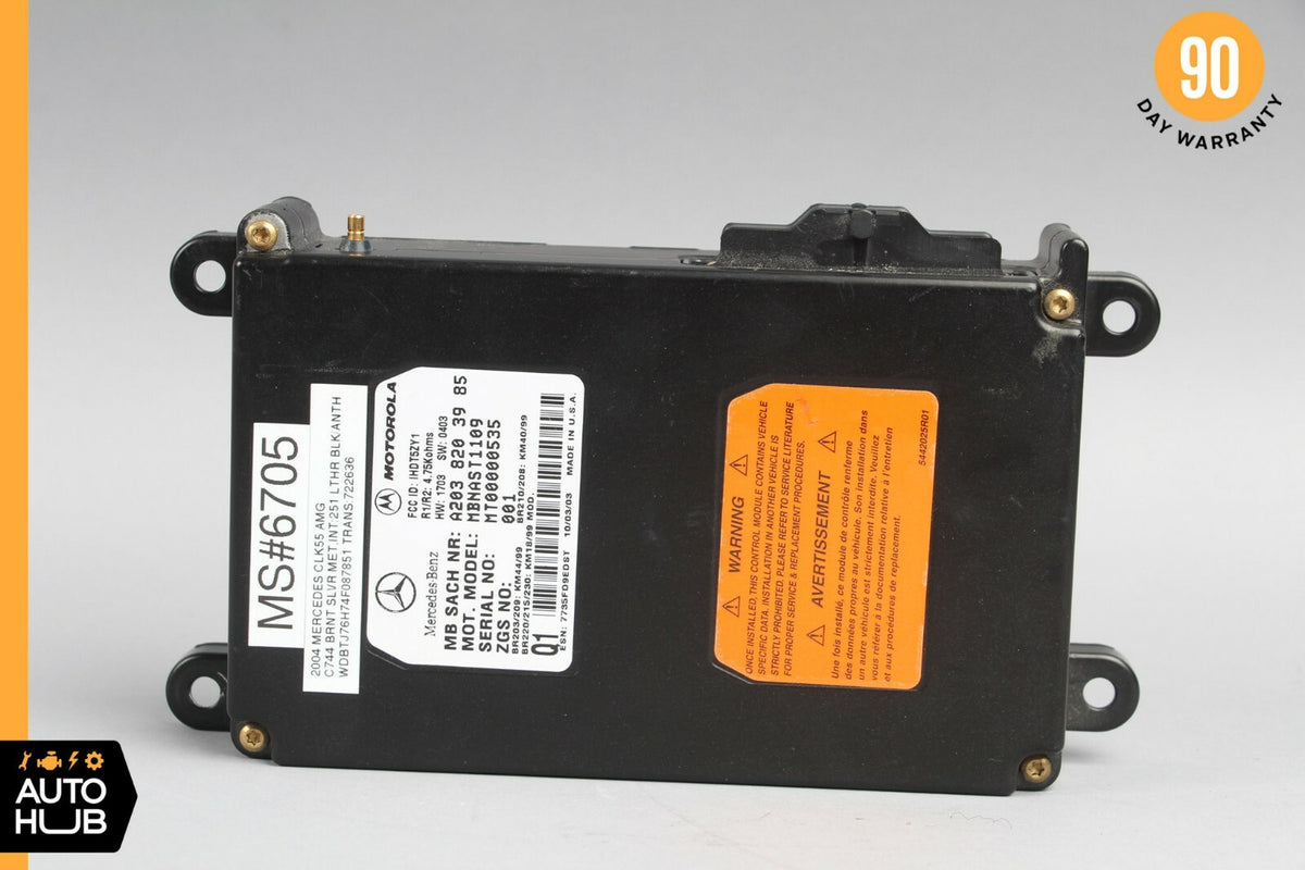 00-06 Mercedes W220 SL500 CL500 CLK500 Voice Command Control Module Blue OEM - photo 6