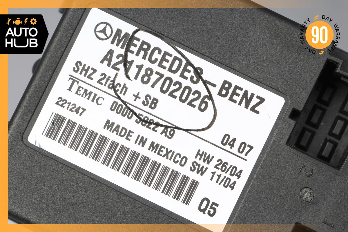 06-13 Mercedes W164 ML63 AMG E350 Heated Seat Control Module 2118702026 OEM - photo 7
