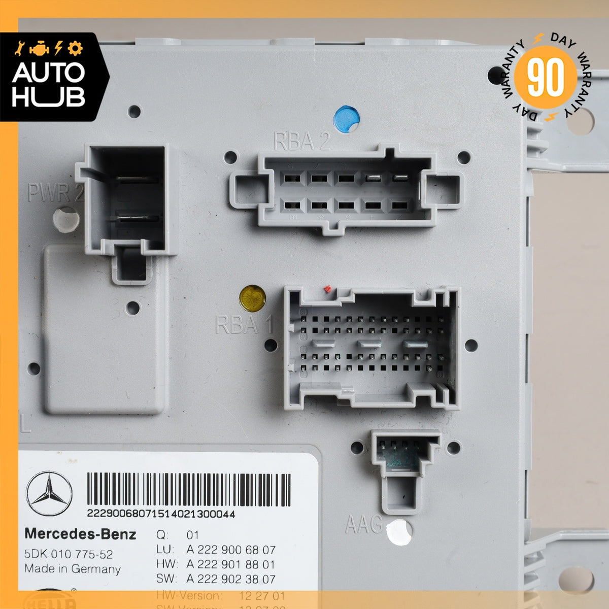 2014 Mercedes W222 S550 Rear Trunk SAM Control Module 2229006807 OEM - photo 3
