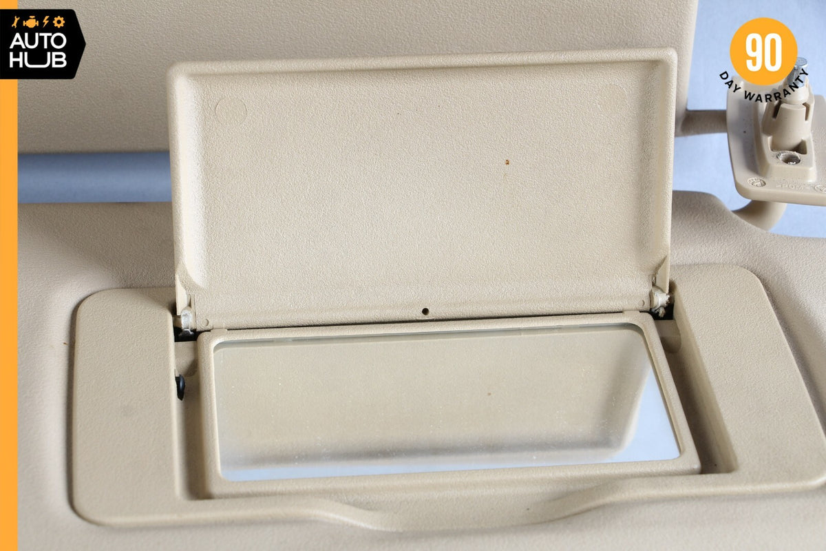 06-08 Mercedes W251 R350 R500 Right Passenger Side Sun Visor Sun Shade Beige OEM - photo 5