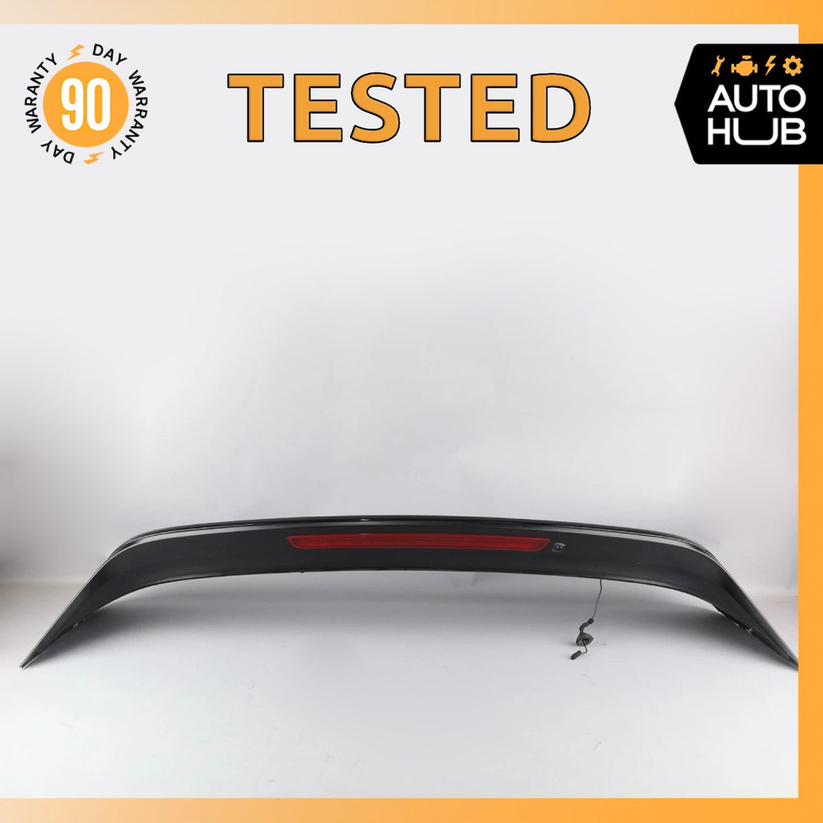19-23 Porsche Cayenne 9Y0 Trunk Lid Molding Trim Spoiler Wing w/ Light OEM - photo 1