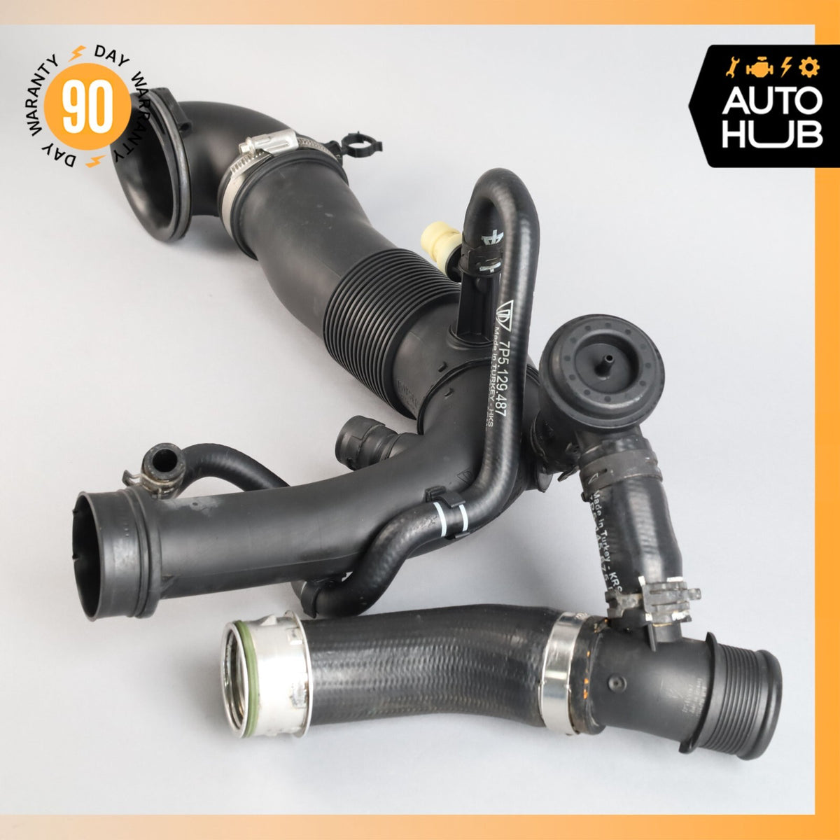 15-18 Porsche Cayenne 958 GTS Left Driver Side Air Intake Cleaner Hose Tube OEM - photo 15
