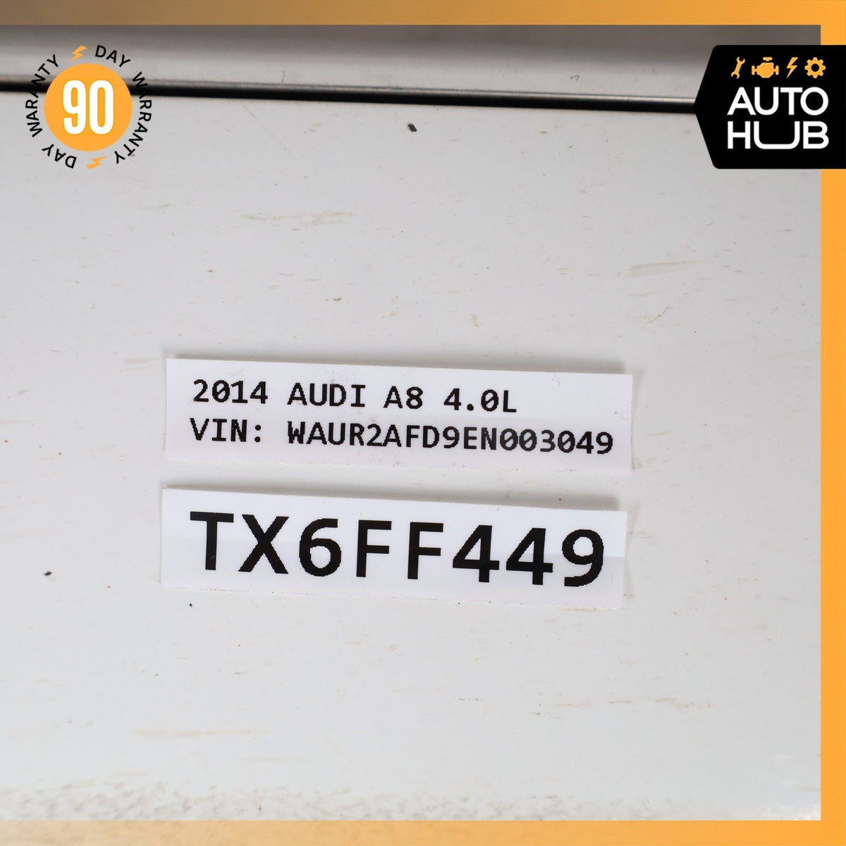 11-14 Audi D4 A8L Left Driver Side Rocker Panel Side Skirt White OEM - photo 14