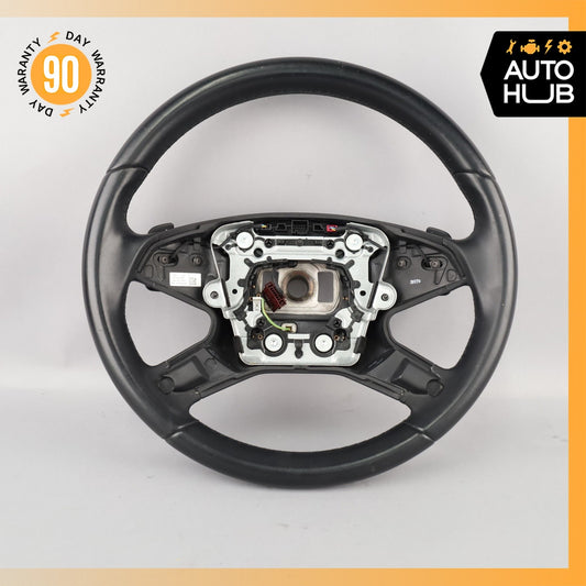 10-13 Mercedes W212 E350 E550 E400 Steering Wheel w/ Paddle Shifters Black OEM - photo 1