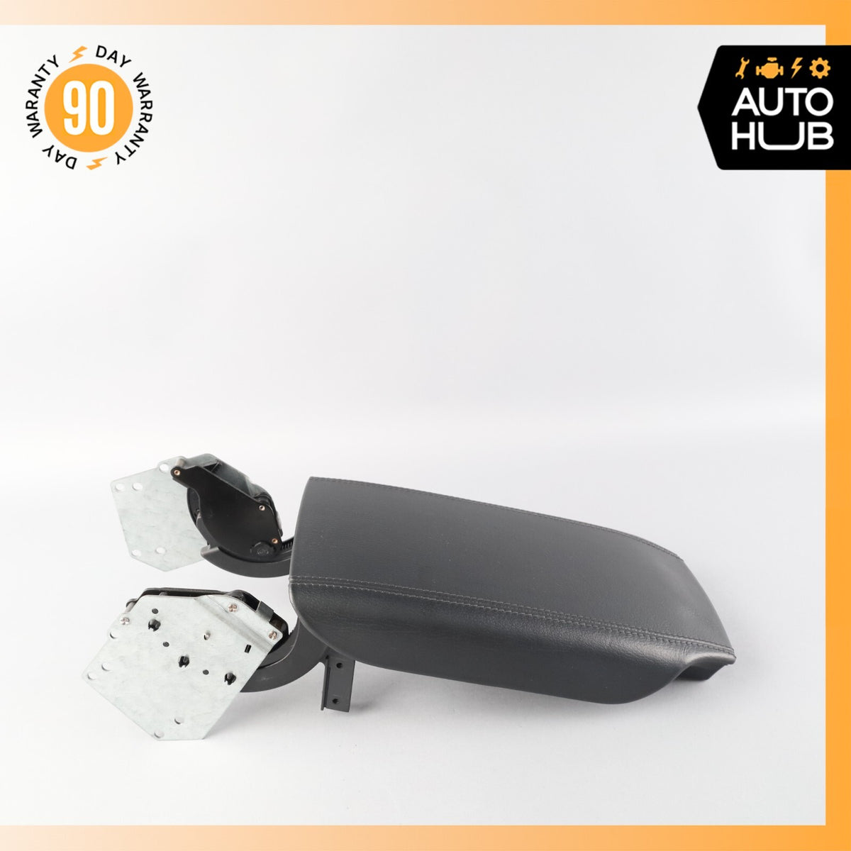 00-06 Mercedes W215 CL55 AMG CL500 Center Console Armrest Lid Leather Black OEM - photo 4