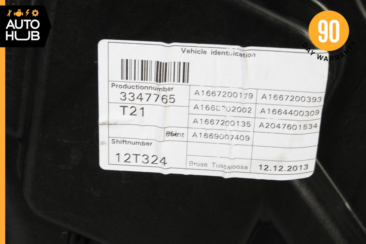 12-19 Mercedes X166 GL450 ML550 GL550 Window Regulator Panel Front Left OEM - photo 11