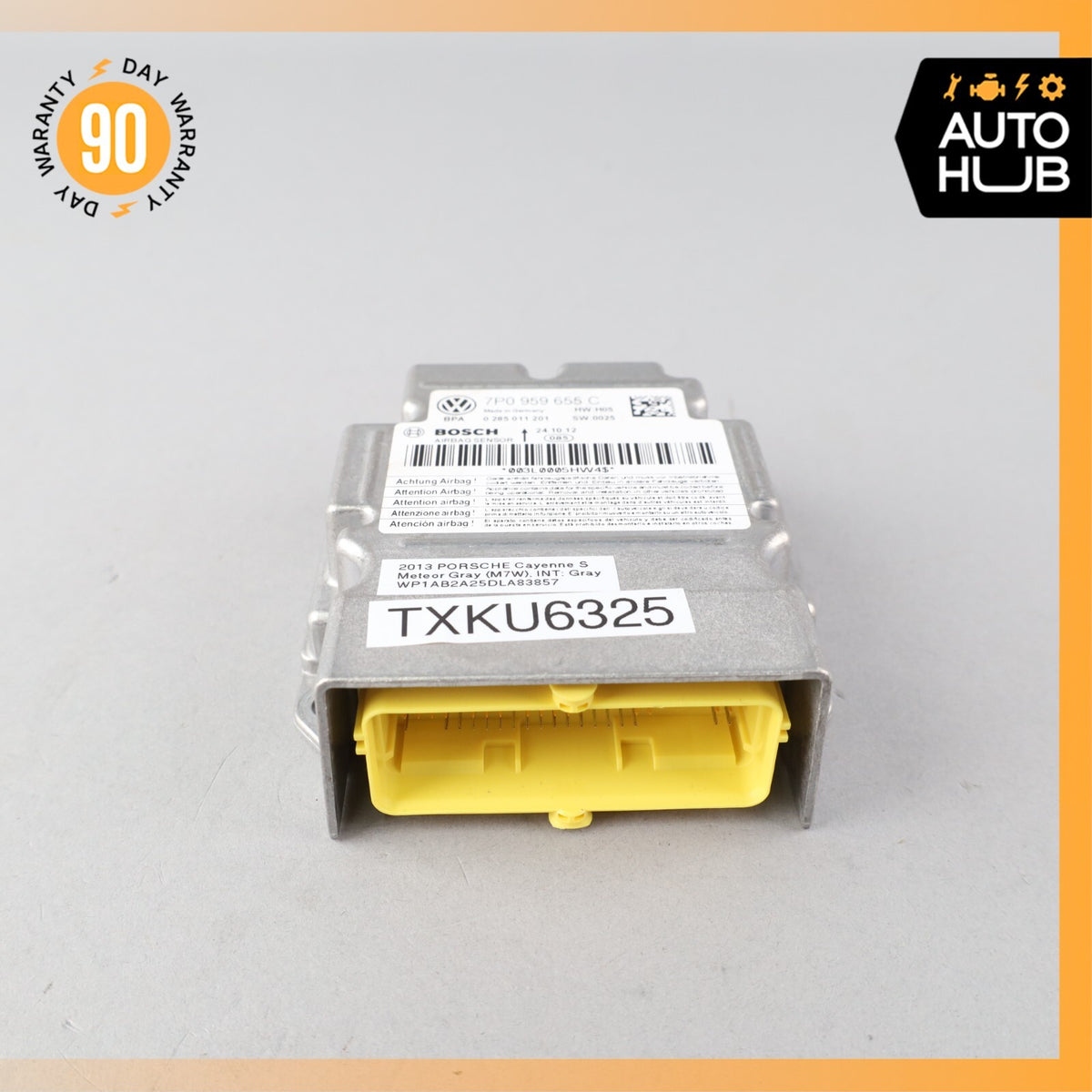 11-14 Porsche Cayenne 958 S Airbag Air Bag Sensor SRS Control Module OEM - photo 5