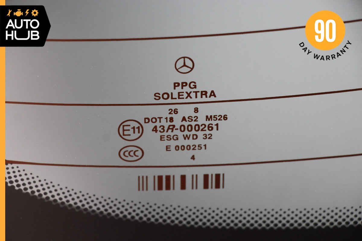 07-09 Mercedes W211 E350 E550 E320 E63 Sedan Rear Windshield Window Glass OEM - photo 11