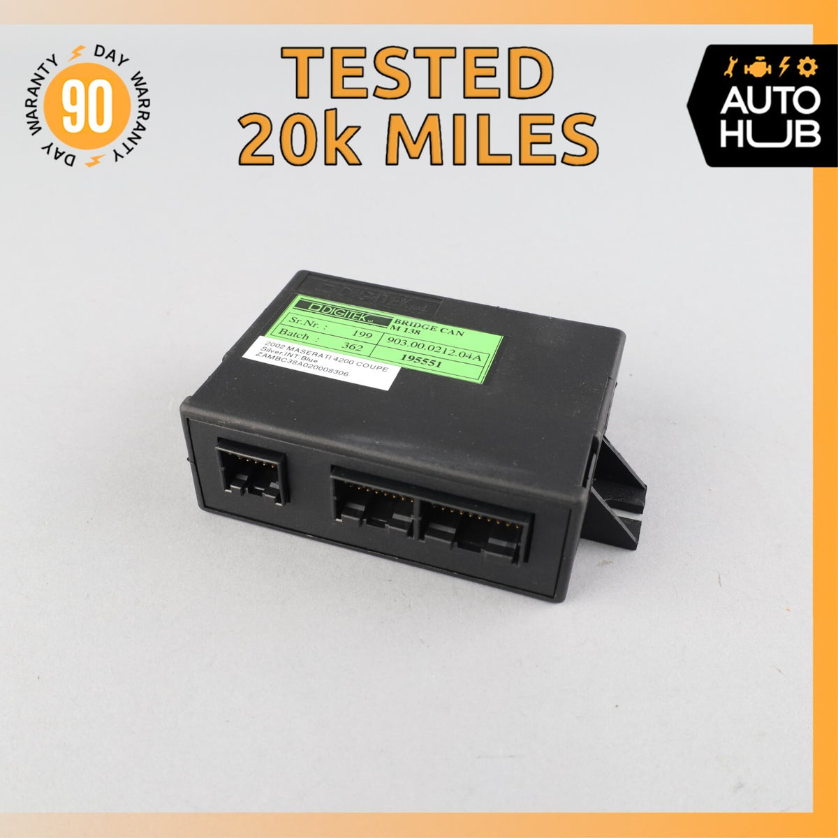 2002 Maserati M138 Coupe 4200 GT Digitek Communication Interface Module OEM 20k - photo 1