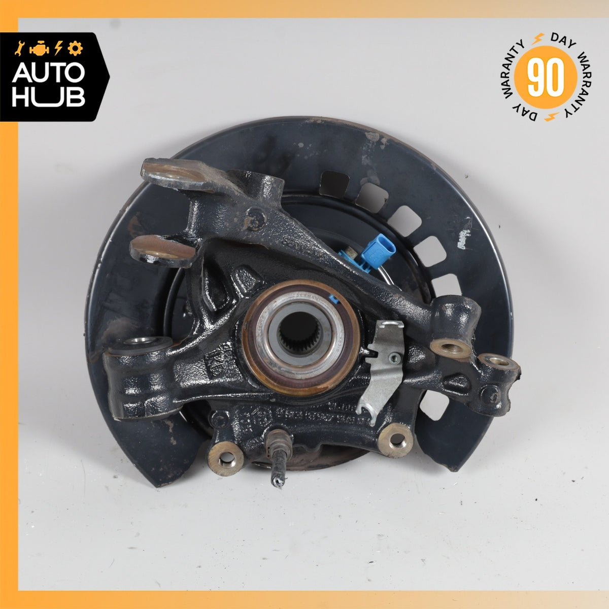 Porsche Cayenne 955 Rear Left Side Spindle Knuckle Hub w/ Shield OEM - photo 8