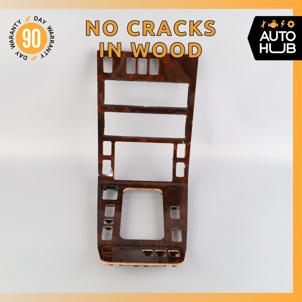 96-99 Mercedes W140 CL600 S500 Center Console Trim Bezel Wood OEM - photo 1